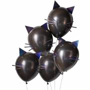 Kit 5 Ballons Chat Noir - Halloween