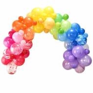 Kit Arche de 85 Ballons - Arc en ciel