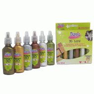 6 Mini-tubes Peinture 3D M�tal