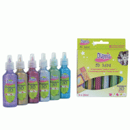 6 Mini-tubes Peinture 3D Star