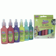 6 Mini-tubes Peinture 3D Pop