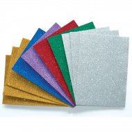 10 Feuilles en Mousse Adh�sives Glitter