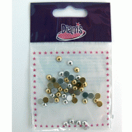 50 Perles � coller Or et Argent