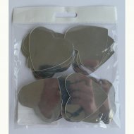 25 Miroirs Coeurs Adh�sifs
