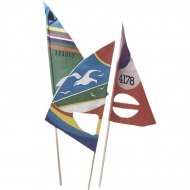 4 Drapeaux de plage sur piques