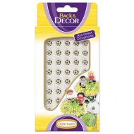 48 mini ballons de foot en sucre (8 mm)