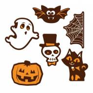 6 D�cors Halloween - Chocolat Noir