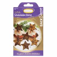 16 Minis Etoiles No�l (3 cm) - Chocolat Noir