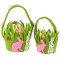 Lot de 2 Paniers Lapin Jardin images:#0