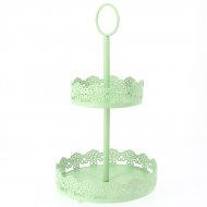 Petit Pr�sentoir Gourmand Vert Pastel