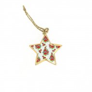 Suspension Etoile Impression Fantaisie N�1 (6 cm) - M�tal