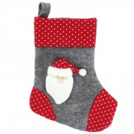 Botte de No�l P�re No�l (23 cm) - Feutrine et Peluche