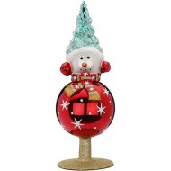 Pointe de Sapin Bonhomme No�l (30 cm) - Verre