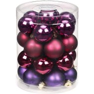 28 Mini Boules Harmonie Violet (3 cm) - Verre