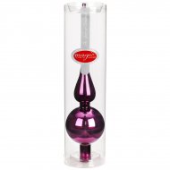 Pointe de Sapin Violet Miroir (28 cm) - Verre