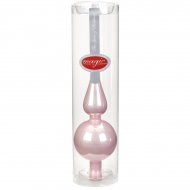 Pointe de Sapin Rose Miroir (28 cm) - Verre