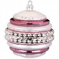 Boule Bijou Maxi Rose Perle (10 cm) - Verre