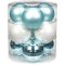 9 Boules Maxi Harmonie Bleu givr� (9 cm) - Verre images:#0