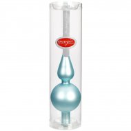 Pointe de Sapin Bleu givr� Nacr� (28 cm) - Verre