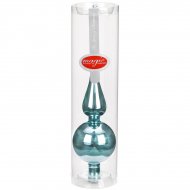 Pointe de Sapin Bleu givr� Miroir (28 cm) - Verre