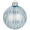 Boule No�l Givr� Bleu N�1 (8 cm) - Verre images:#0