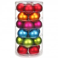24 Boules 5 Couleurs (6 cm) - Verre