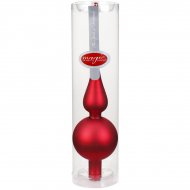 Pointe de Sapin Rouge Nacr� (28 cm) - Verre