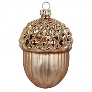 Boule Noisette Or (8 cm) - Verre