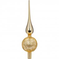 Pointe de Sapin Jaune/Or (30 cm) - Verre