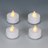 4 Bougies LED Blanches