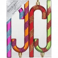 4 Suspensions Cannes � Sucre Muticolore (14 cm) - Plastique