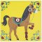 6 Cartes Pochoirs Paillettes - Univers du cheval images:#2