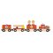 Baby Train de Pompier (34 cm) - Bois images:#0