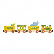 Baby Train Safari et ses Animaux (31,5 cm) - Bois