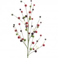 Branche de Baies et Perles Rouge/Vert (60 cm)
