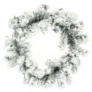 Couronne de No�l Sapin Grosse Neige (50 cm) - Artificiel
