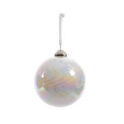 Boule No�l Bulle Nacr�e (8 cm) - Verre