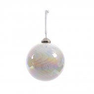 Boule No�l Bulle Nacr�e (8 cm) - Verre