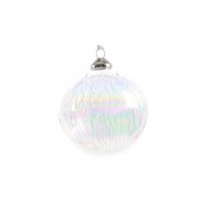 Boule No�l Bulle Filaments (8 cm) - Verre