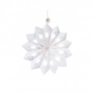 Flocon No�l Douceur Blanc/Bleu (12 cm) - Papier