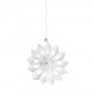 Flocon No�l Douceur Blanc/Gris (12 cm) - Papier