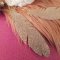 6 Suspensions Plumes Rose Glitter (12,5 cm) - Plastique images:#2
