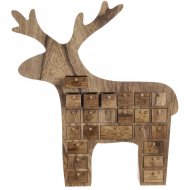 Calendrier de l'Avent Renne (40 cm) - Bois