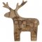 Calendrier de l'Avent Renne (40 cm) - Bois images:#0