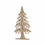 Calendrier de L'Avent Sapin Etoiles (54 cm) - Bois