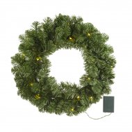 Couronne Sapin Imp�rial avec Guirlande lumineuse LED (50 cm)