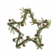Etoile Sapin et Pommes de Pin (36 cm) - Artificiel