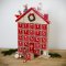 Calendrier de l'Avent Maison et P�re No�l (45 cm) - Bois images:#1