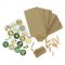 Kit Calendrier de L'avent DIY Vert - Sacs, Pinces, Corde et Stickers images:#0