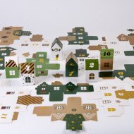 Calendrier de l'Avent Village Vert - Carton